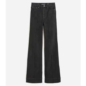 J.Crew Pintuck Denim Trouser in Black wash Size 29